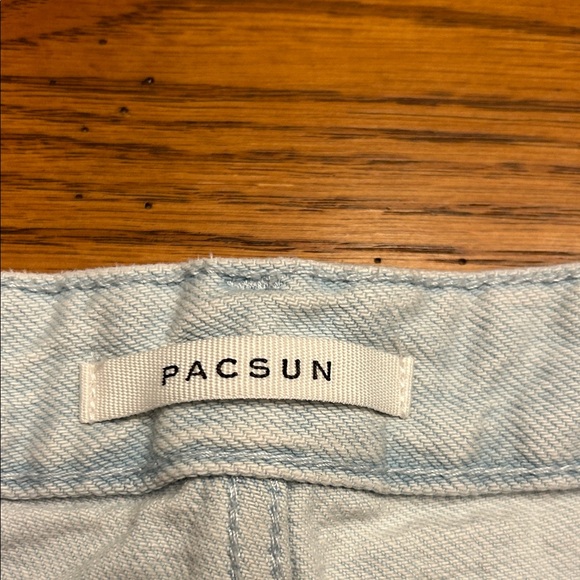 PacSun Sky Blue Frayed Jean Shorts/9 - Picture 2 of 4